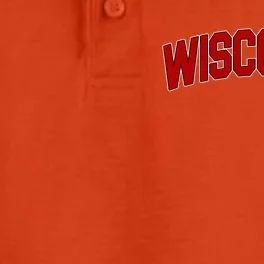 Wisconsin Retro State Dry Zone Grid Performance Polo