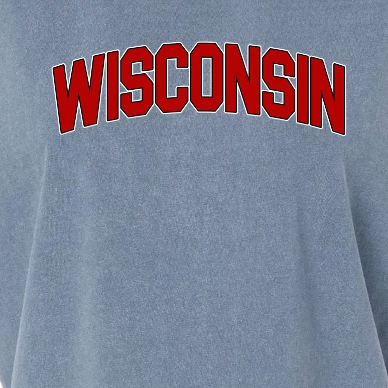 Wisconsin Retro State Garment-Dyed Women's Muscle Tee