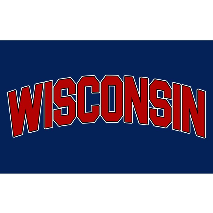 Wisconsin Retro State Bumper Sticker