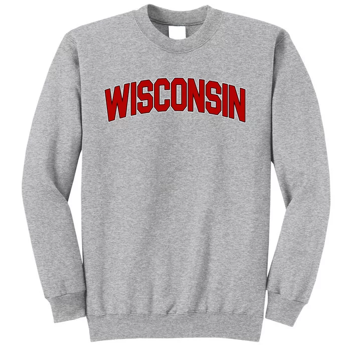 Wisconsin Retro State Tall Sweatshirt