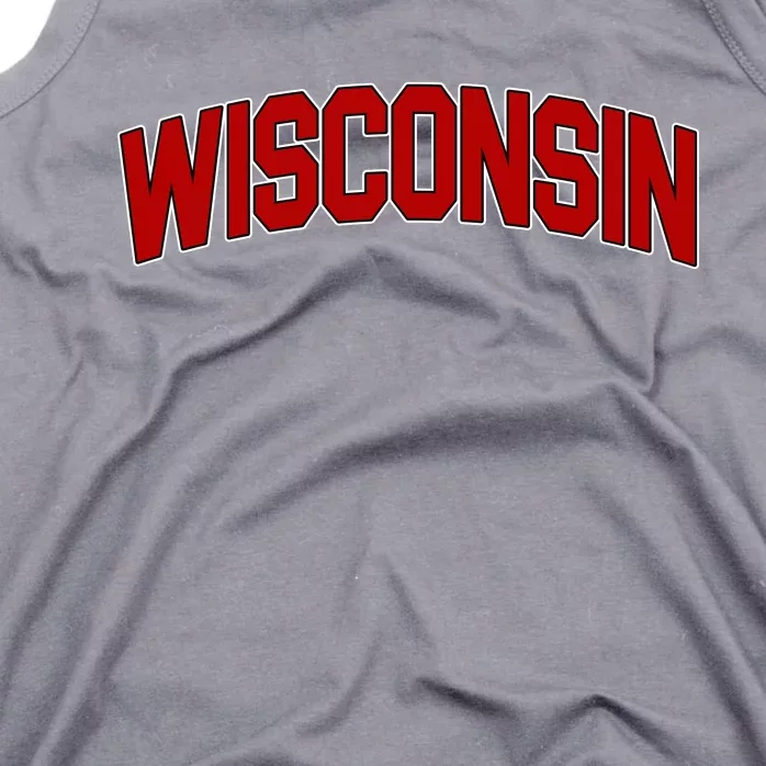 Wisconsin Retro State Tank Top