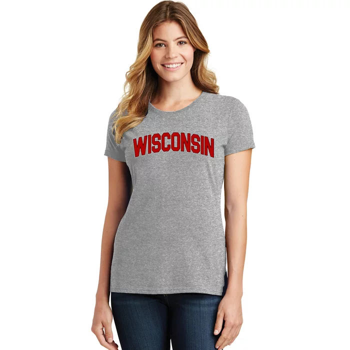 Wisconsin Retro State Women's T-Shirt