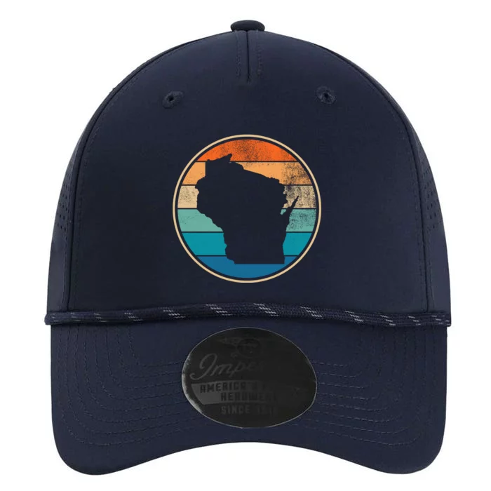 Wisconsin Retro Sunset State Performance The Dyno Cap