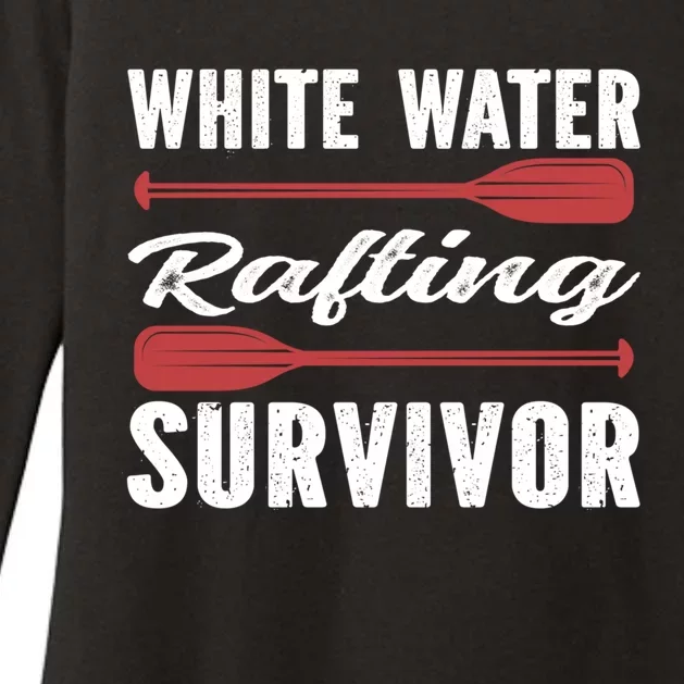 Whitewater Rafting Survivor White Water Rafting Gift Womens CVC Long Sleeve Shirt