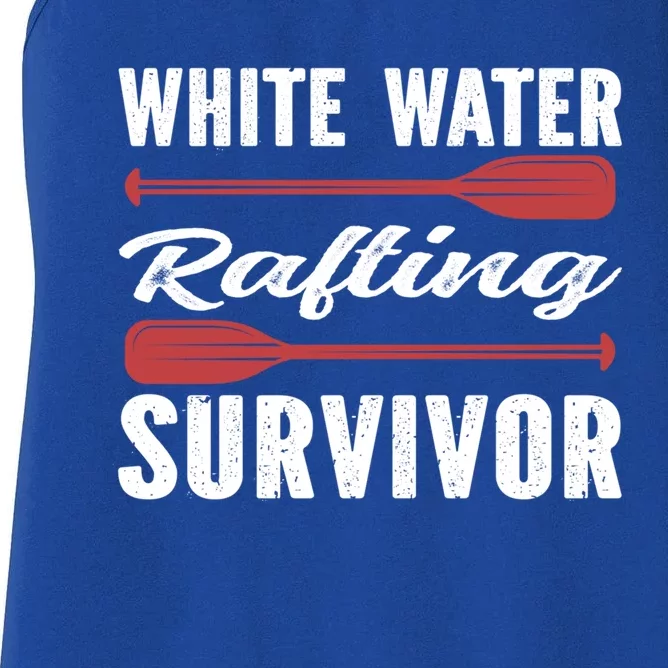 Whitewater Rafting Survivor White Water Rafting Gift Women's Racerback Tank