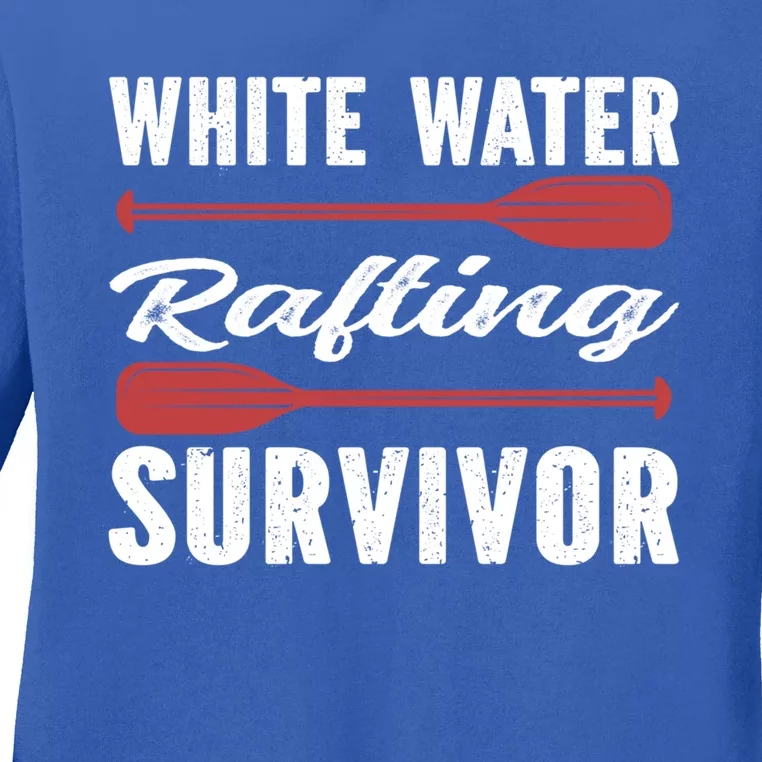 Whitewater Rafting Survivor White Water Rafting Gift Ladies Long Sleeve Shirt