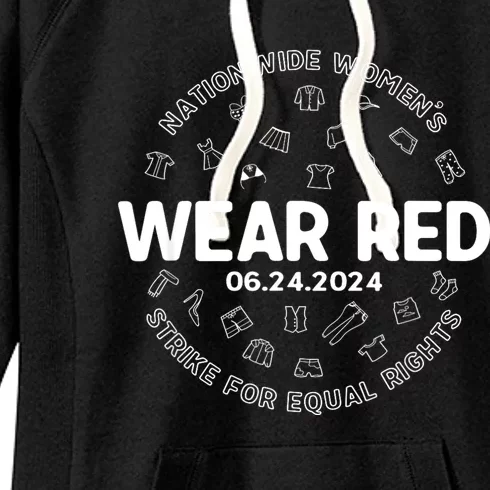 Wear Red Strike For Equality Rights Pro Feminist Women's Fleece Hoodie