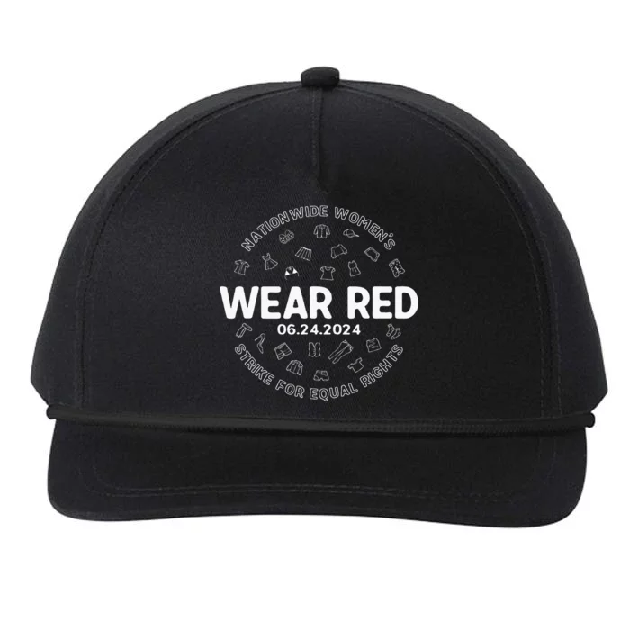 Wear Red Strike For Equality Rights Pro Feminist Snapback Five-Panel Rope Hat