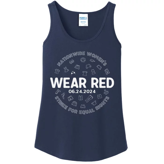 Wear Red Strike For Equality Rights Pro Feminist Ladies Essential Tank