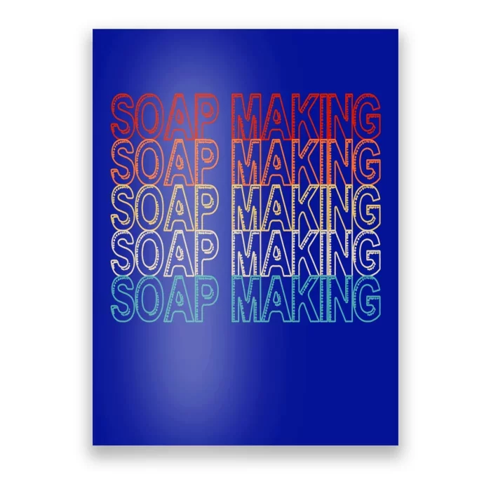 Wo Retro Soapmaker Or Soap Making Vintage Soap Maker Funny Gift Poster