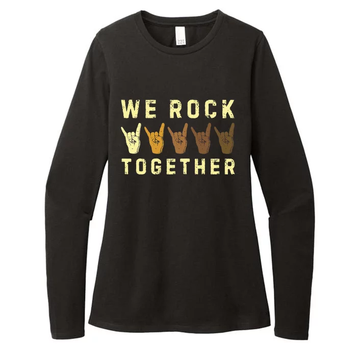 We Rock Together Womens CVC Long Sleeve Shirt