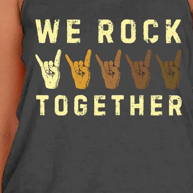 We Rock Together Women's Knotted Racerback Tank