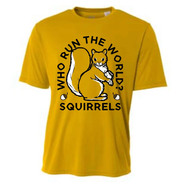 Who Run The World? Squirrels Cooling Performance Crew T-Shirt