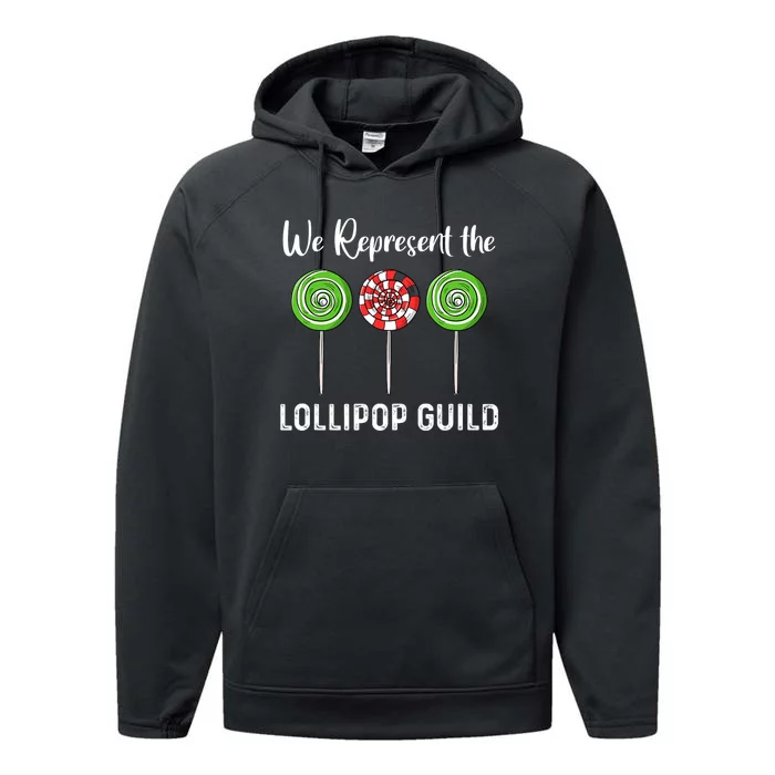 We Represent The Lollipop Guild Wizard Of Oz Performance Fleece Hoodie