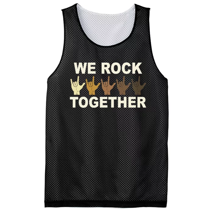 We Rock Together Mesh Reversible Basketball Jersey Tank