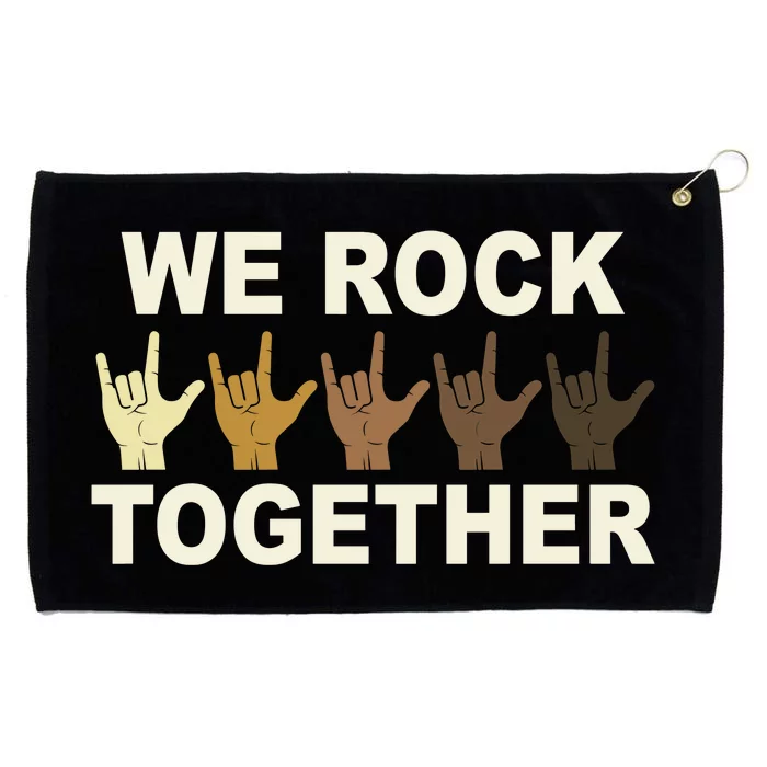 We Rock Together Grommeted Golf Towel