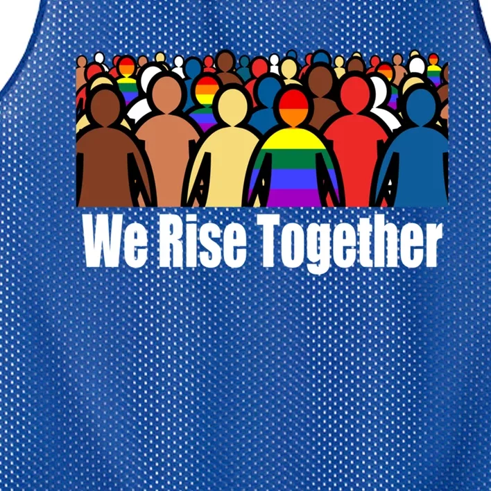 We Rise Together Against Racism For Equality Social Justice Great Gift Mesh Reversible Basketball Jersey Tank