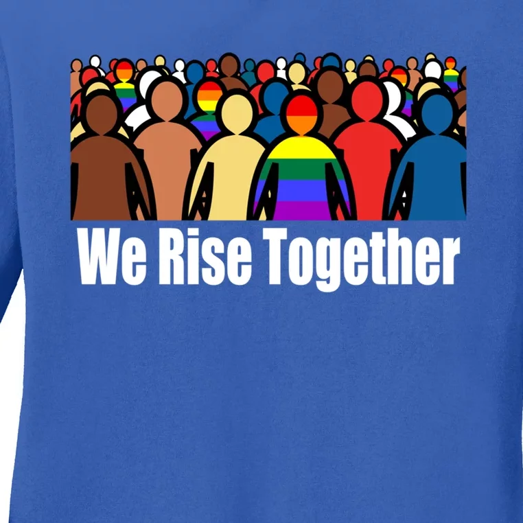 We Rise Together Against Racism For Equality Social Justice Great Gift Ladies Long Sleeve Shirt