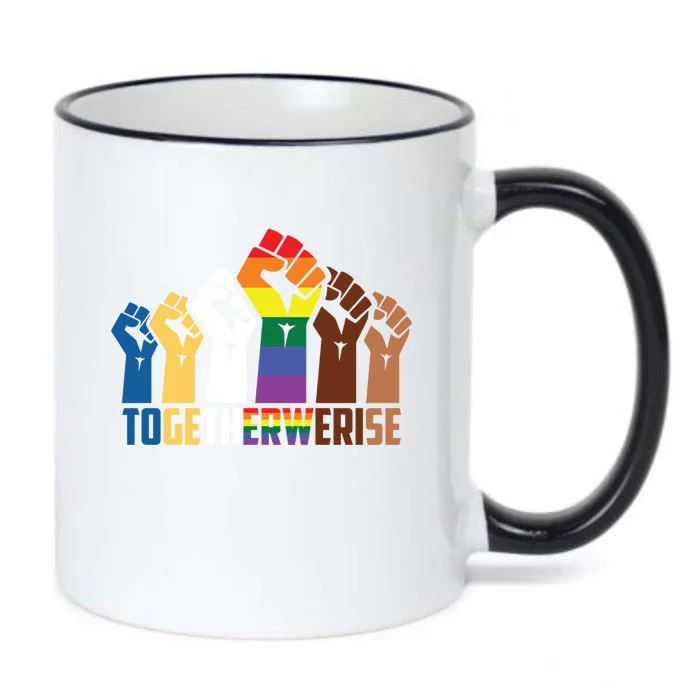 We Rise Together Equality Social Justice Design Gift Black Color Changing Mug