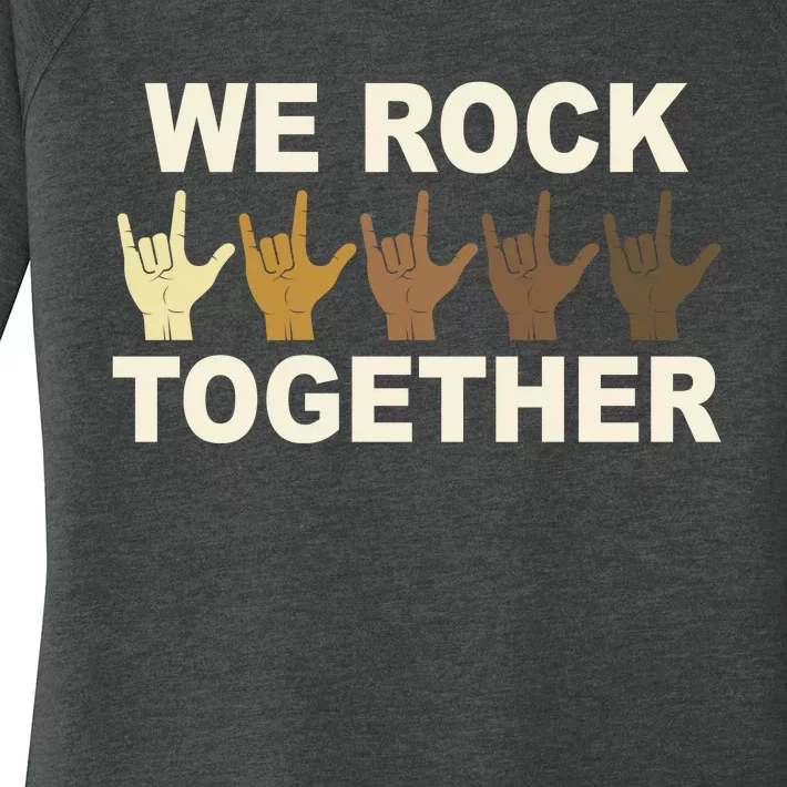 We Rock Together Equality Women's Perfect Tri Tunic Long Sleeve Shirt