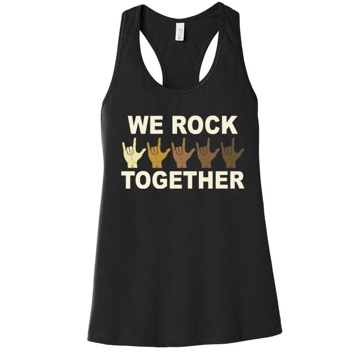 We Rock Together Equality Women's Racerback Tank