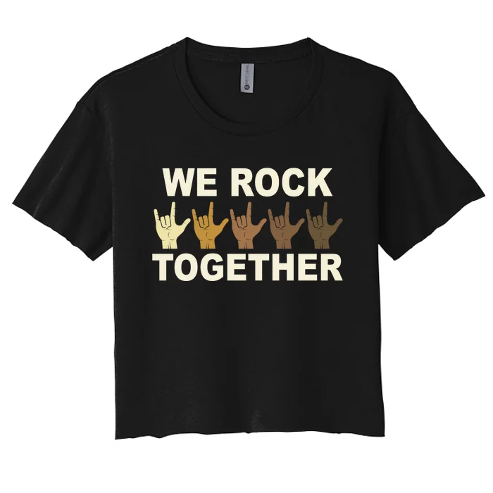 We Rock Together Equality Women's Crop Top Tee