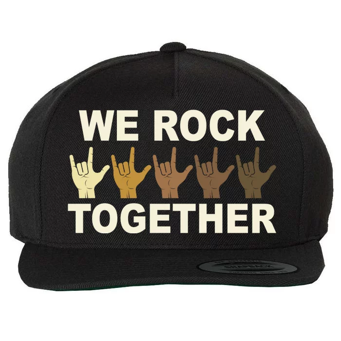 We Rock Together Equality Wool Snapback Cap