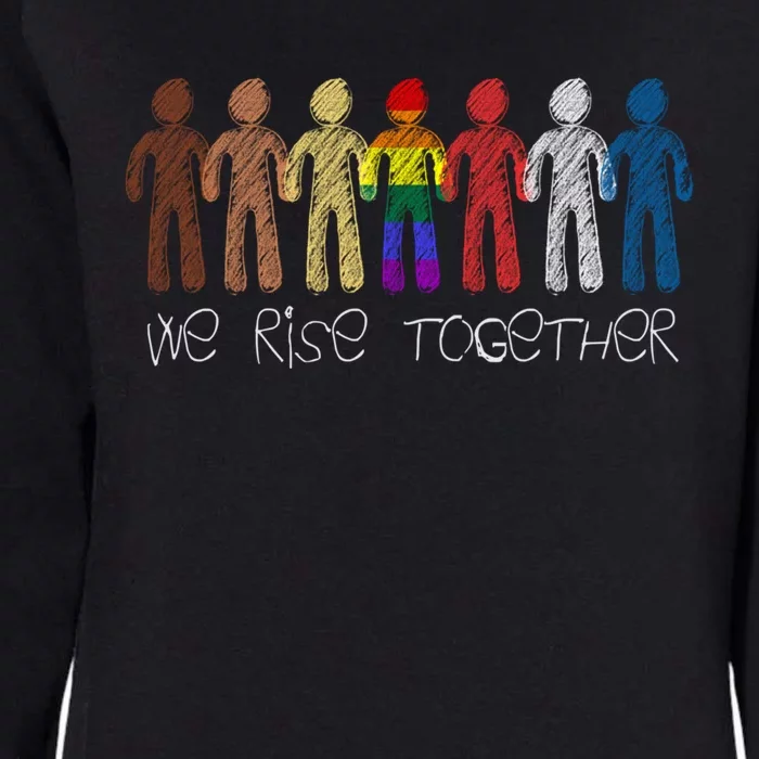 We Rise Together Against Racism For Equality Social Justice Cute Gift Womens California Wash Sweatshirt