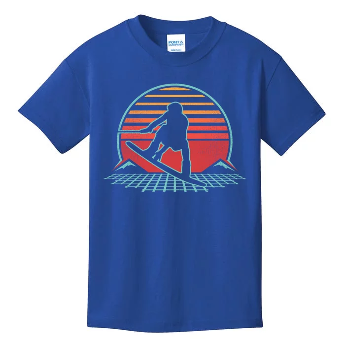 Wakeboard Retro Vintage 80s Style Wakeboarding Gift Cute Gift Kids T-Shirt