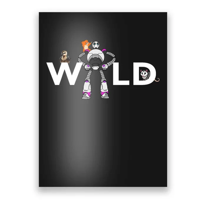 Wild Retro Vintage Robotic Robot Art Science & Math Poster