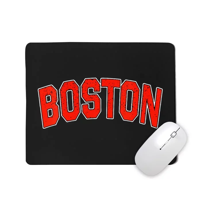 Womens Retro Vintage Boston Massachusetts State Boston Varsity Mousepad