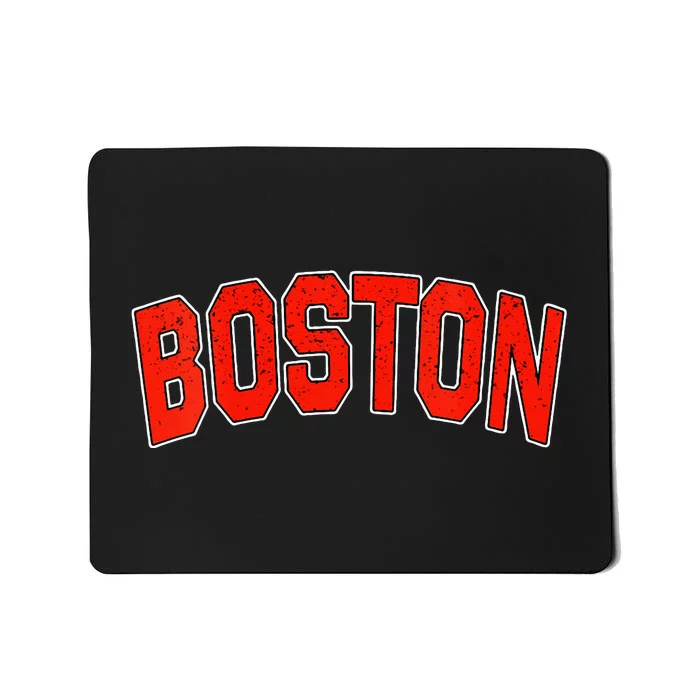 Womens Retro Vintage Boston Massachusetts State Boston Varsity Mousepad