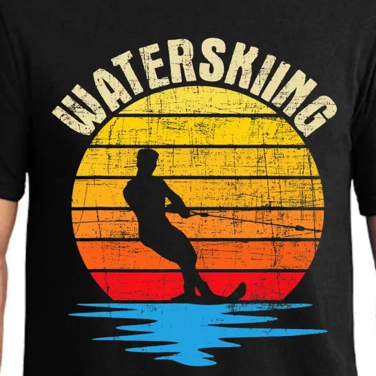 Waterskiing Retro Water Ski Waterskier Watersports Pajama Set