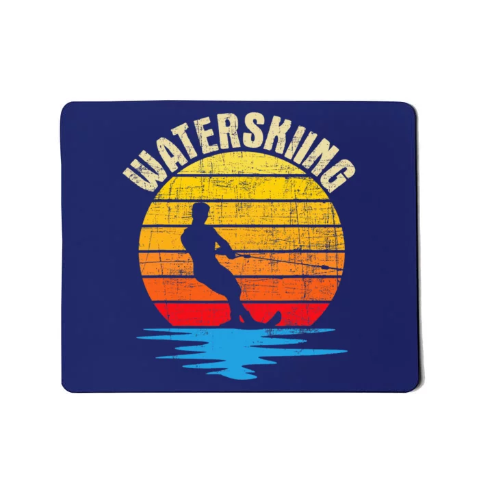 Waterskiing Retro Water Ski Waterskier Watersports Mousepad