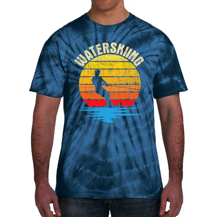 Waterskiing Retro Water Ski Waterskier Watersports Tie-Dye T-Shirt