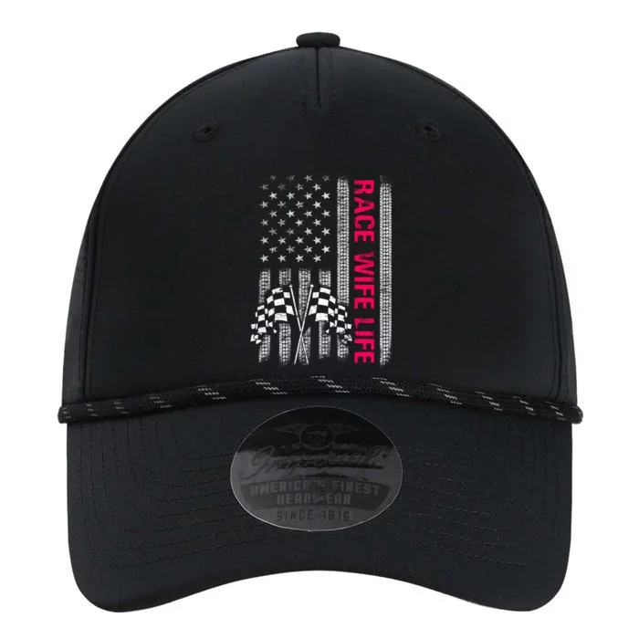 Wo Race Wife Life Racing Racer Mom American Usa Flag Meaningful Gift Performance The Dyno Cap