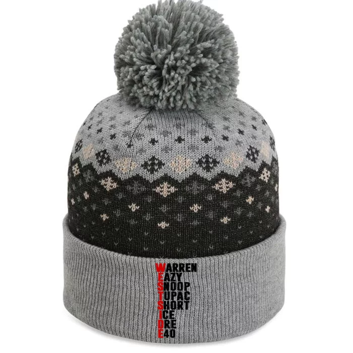 Westside Rappers The Baniff Cuffed Pom Beanie