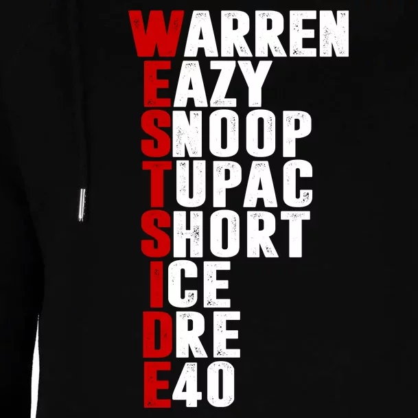 Westside Rappers Womens Funnel Neck Pullover Hood