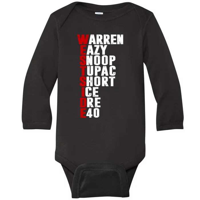 Westside Rappers Baby Long Sleeve Bodysuit