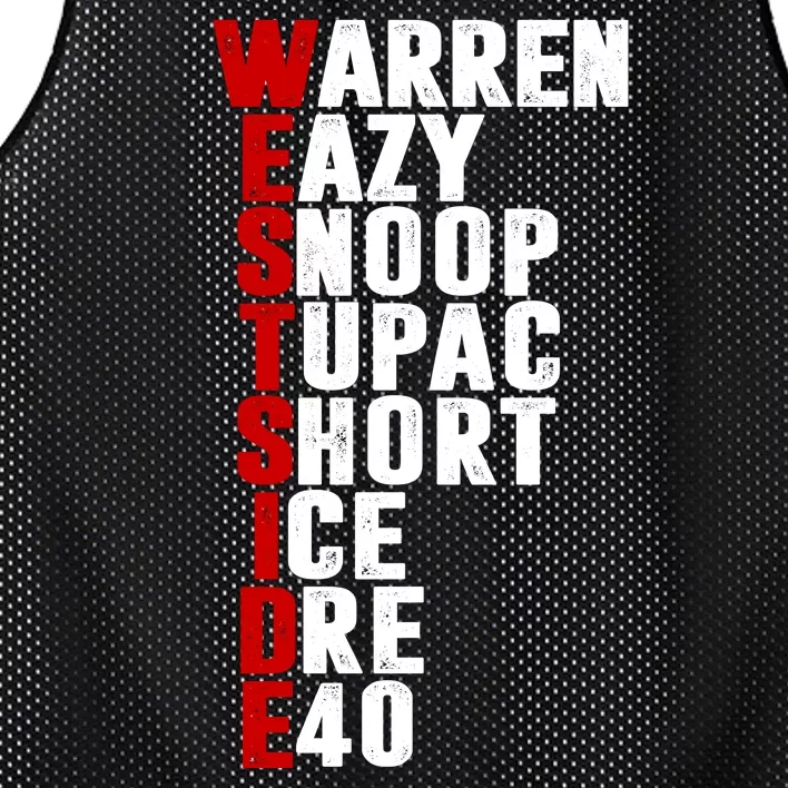 Westside Rappers Mesh Reversible Basketball Jersey Tank