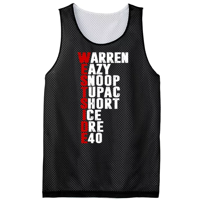 Westside Rappers Mesh Reversible Basketball Jersey Tank