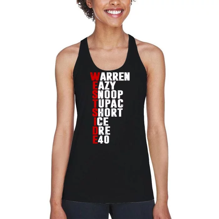 Westside Rappers Women's Racerback Tank