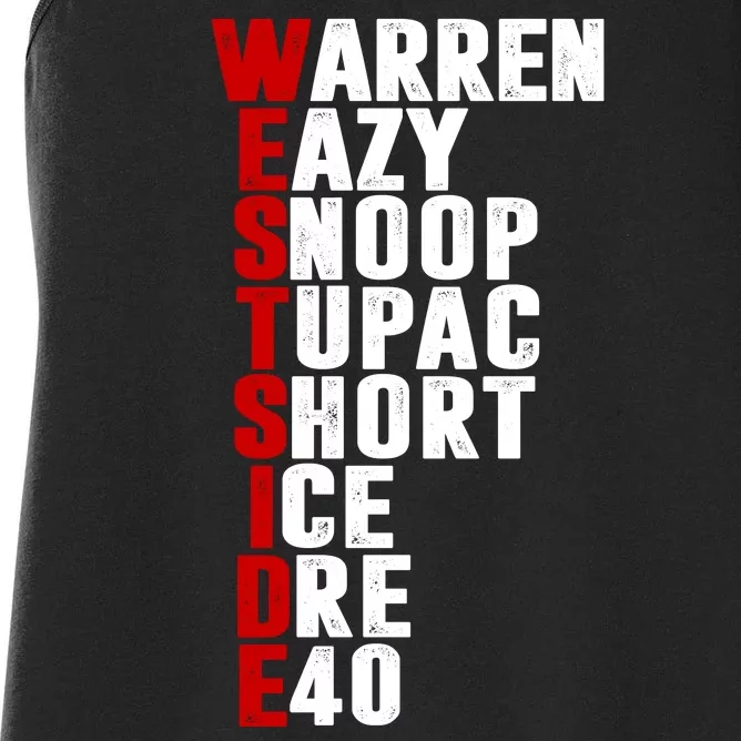 Westside Rappers Women's Racerback Tank