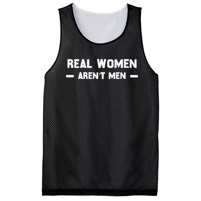 Womens Real Women Aren't Men Mesh Reversible Basketball Jersey Tank