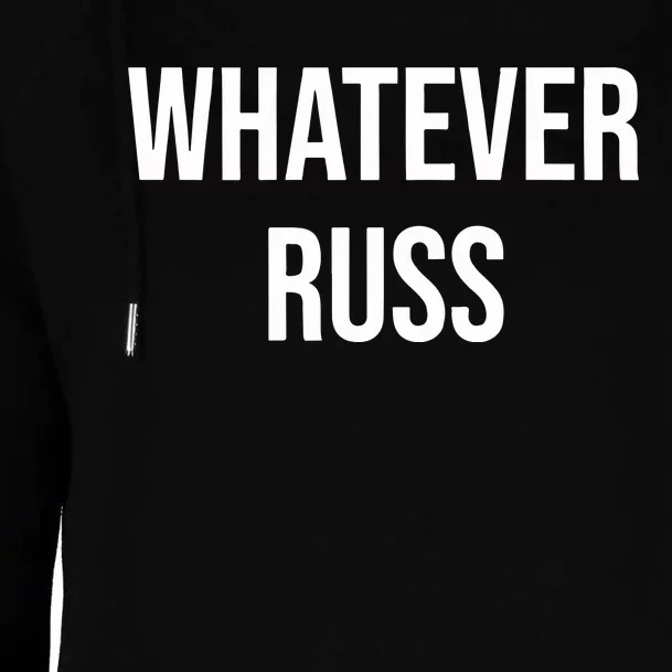 Whatever Russ Womens Funnel Neck Pullover Hood