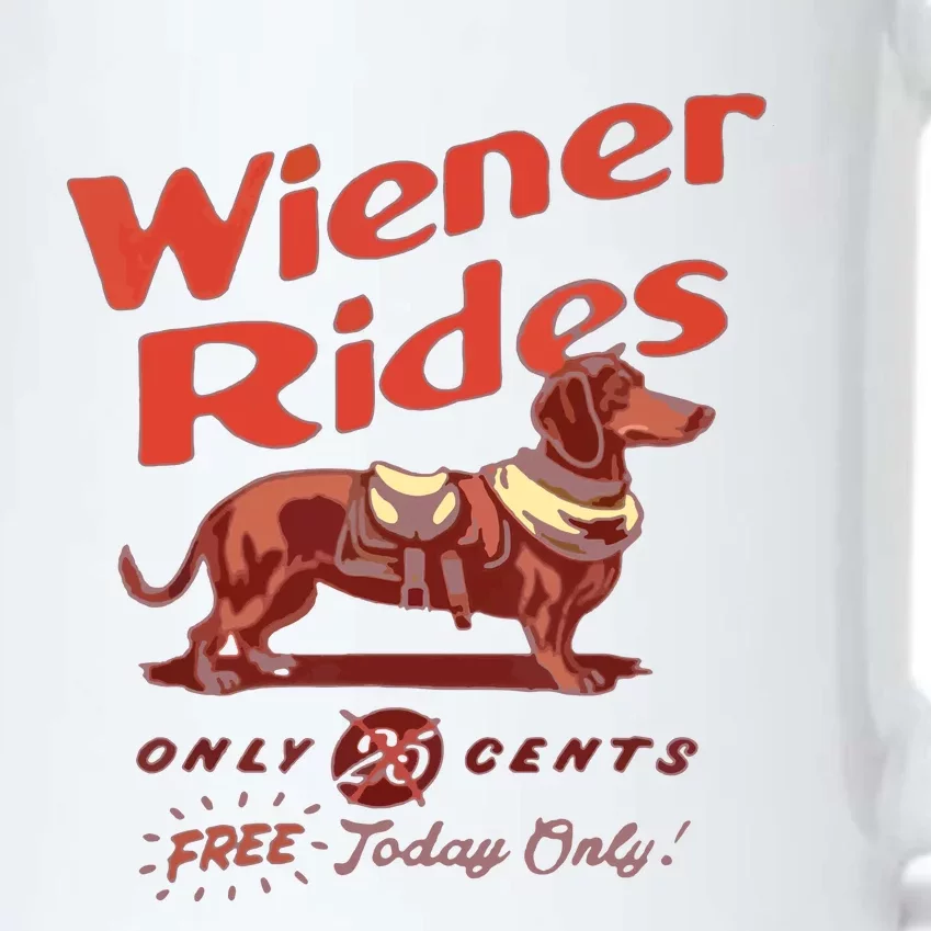 Wiener Rides Wiener Rides Black Color Changing Mug