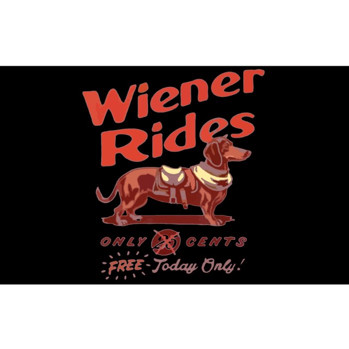 Wiener Rides Wiener Rides Bumper Sticker