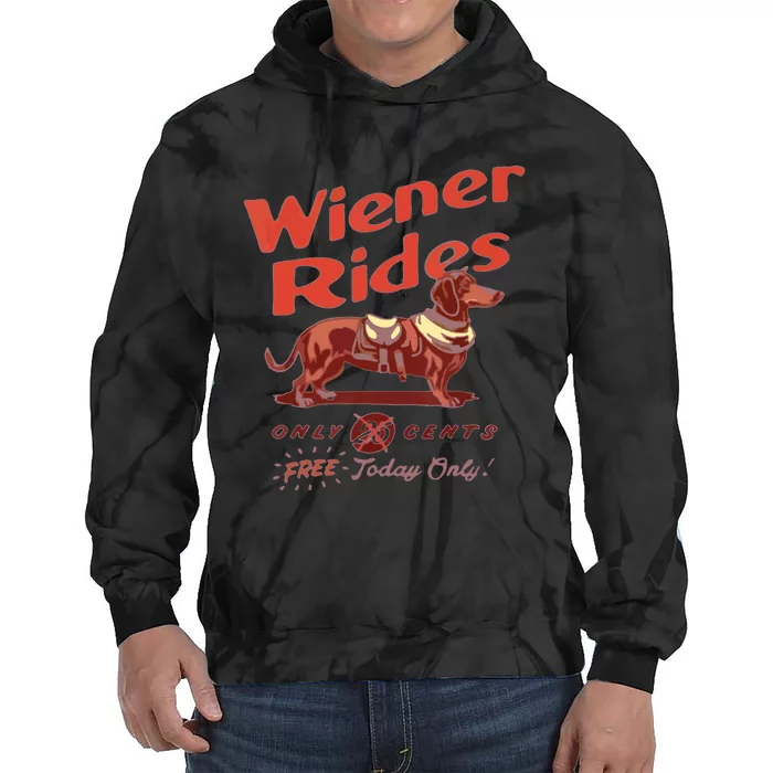 Wiener Rides Wiener Rides Tie Dye Hoodie