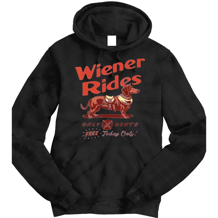 Wiener Rides Wiener Rides Tie Dye Hoodie