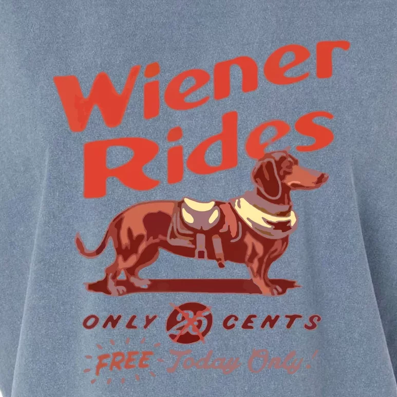 Wiener Rides Wiener Rides Garment-Dyed Women's Muscle Tee